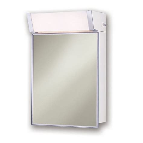 jensen 555il lighted medicine cabinet stainless steel 16-inch by 24-inch|Jensen 555IL Lighted Medicine Cabinet, Stainless .